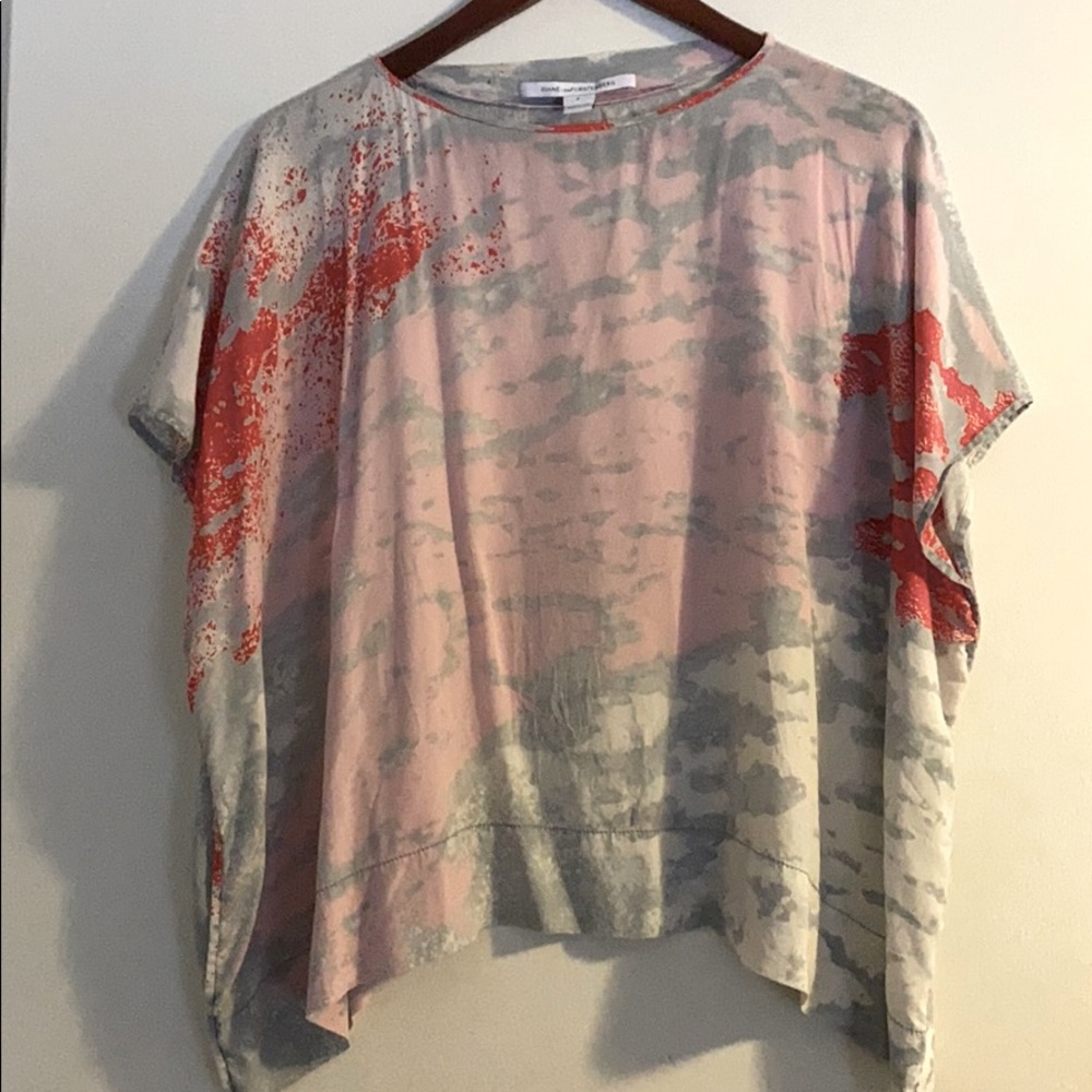 DVF 100% Silk Top